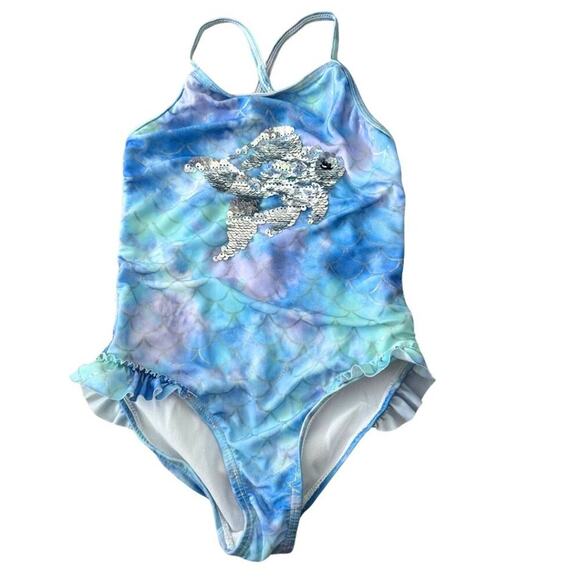 BMagical by Bteewns Mermaid One Piece Bathing SuiteLight Blue, Lilac 5 - Picture 2 of 8